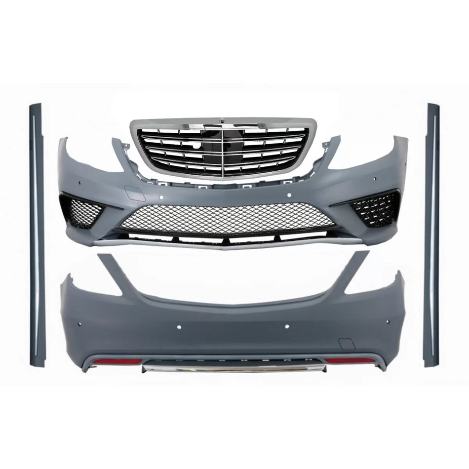 Body Kit con Griglia Anteriore per Mercedes Classe S W222 Lwb 2013-2017 S63
