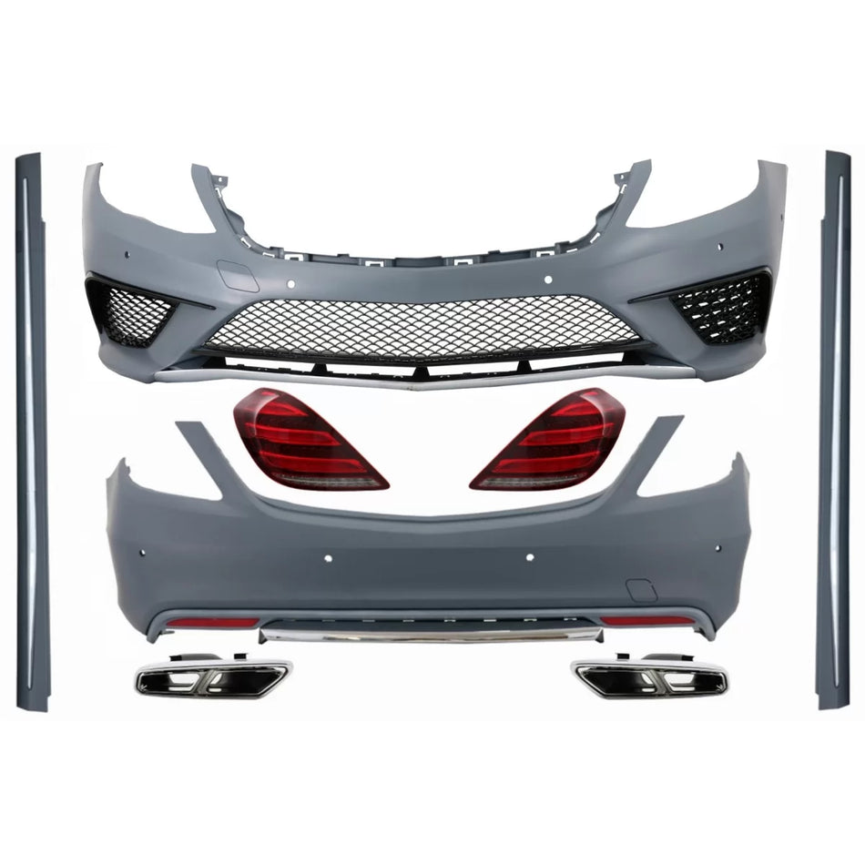 Body Kit Completo con Fanali Posteriori LED e Terminali Scarico Cromati