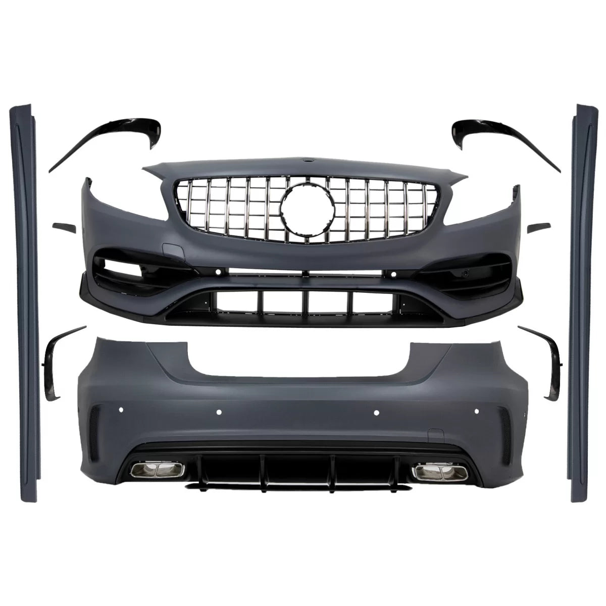 Body Kit con Griglia Anteriore A45 Design per Mercedes Classe A W176 2012-2018