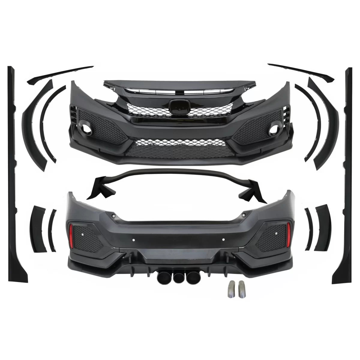 Body Kit Paraurti Sportivi per Honda Civic MK10 Fc Fk 2016-up Berlina Type