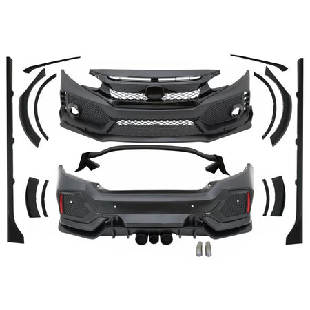 Body Kit Paraurti Sportivi per Honda Civic MK10 Fc Fk 2016-up Berlina Type