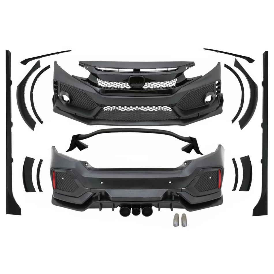 Body Kit Paraurti Sportivi per Honda Civic MK10 Fc Fk 2016-up Berlina Type