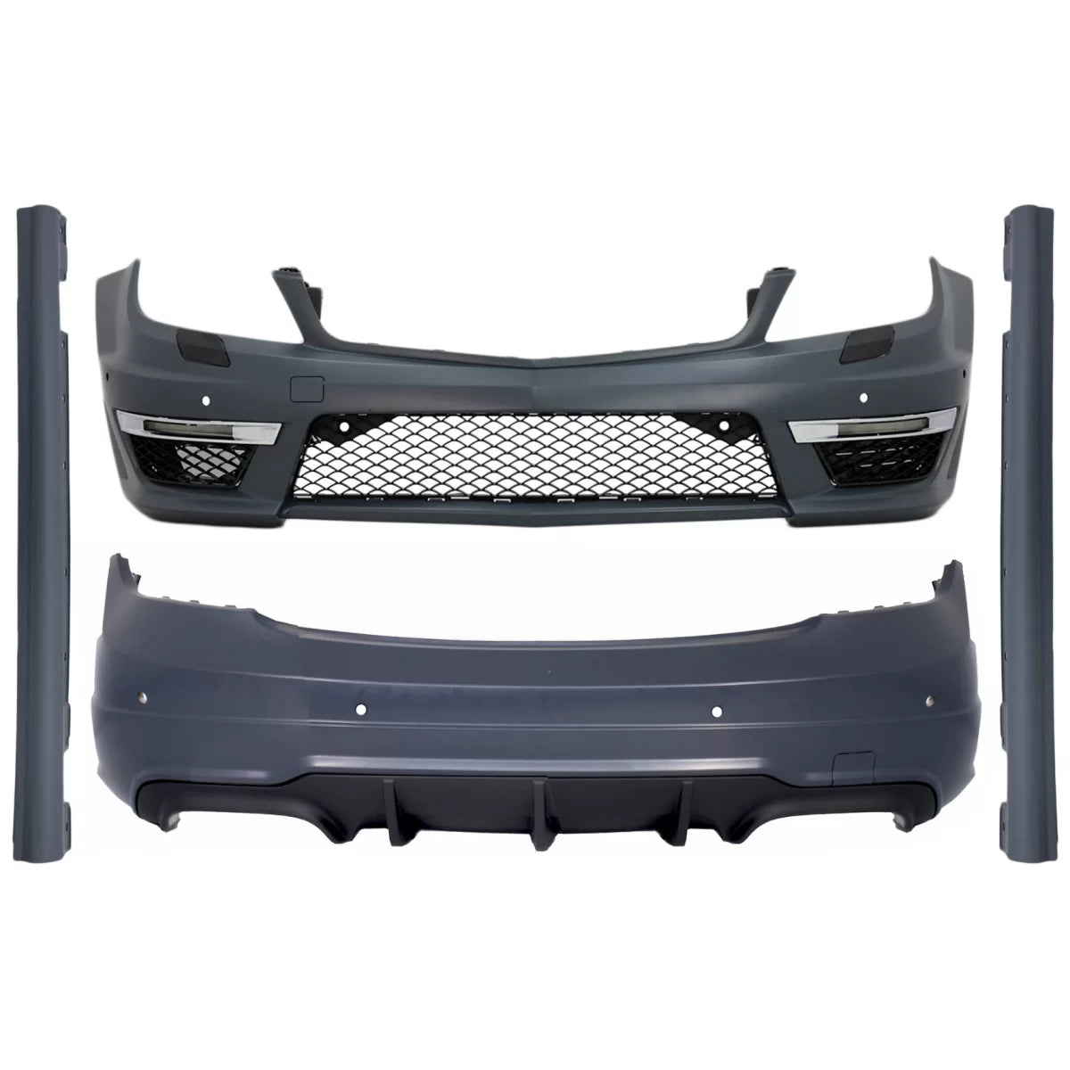 Body Kit Paraurti Anteriore C63 con Fari LED per Mercedes Classe C W204