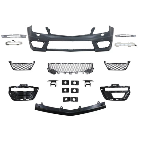 Body Kit Paraurti Anteriore C63 con Fari LED per Mercedes Classe C W204