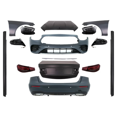Body Kit Anteriore Paraurti Sportivo per Mercedes Classe E W212 2009-2012 LHD
