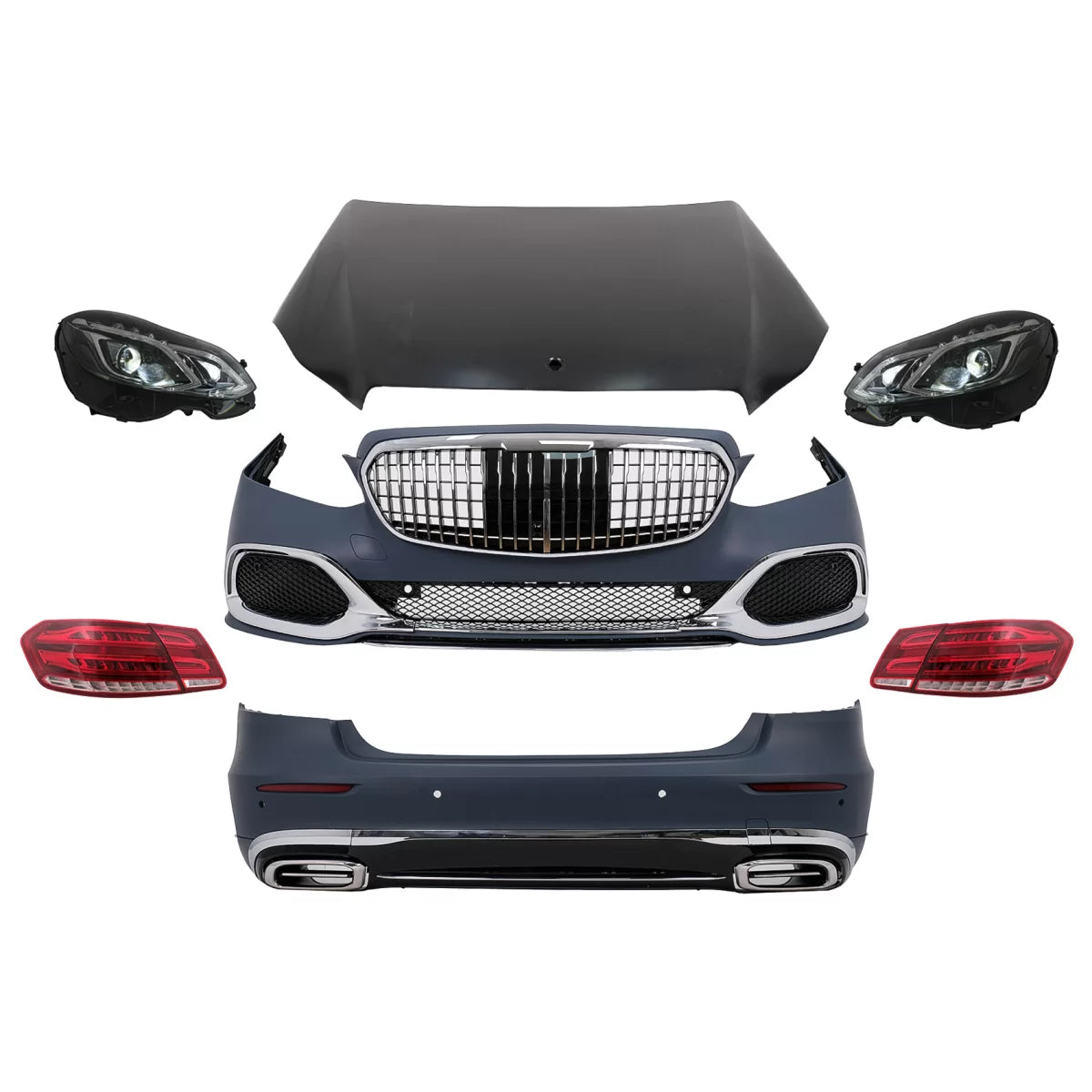 Body Kit Anteriore Facelift M Design per Mercedes Classe E W212 2009-2012 LHD