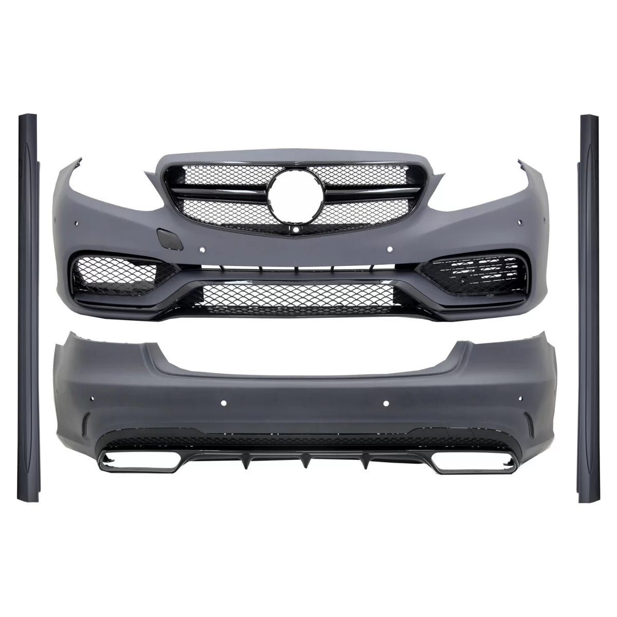 Body Kit Paraurti Sportivo Lucido Nero E63 per Mercedes Classe E W212 Facelift
