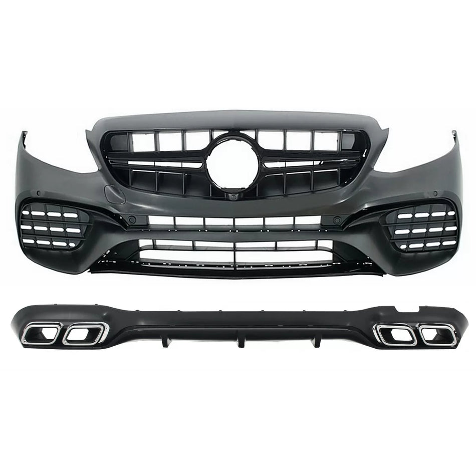 Body Kit con Terminali Scarico E63 per Mercedes Classe E W213 2016-2019