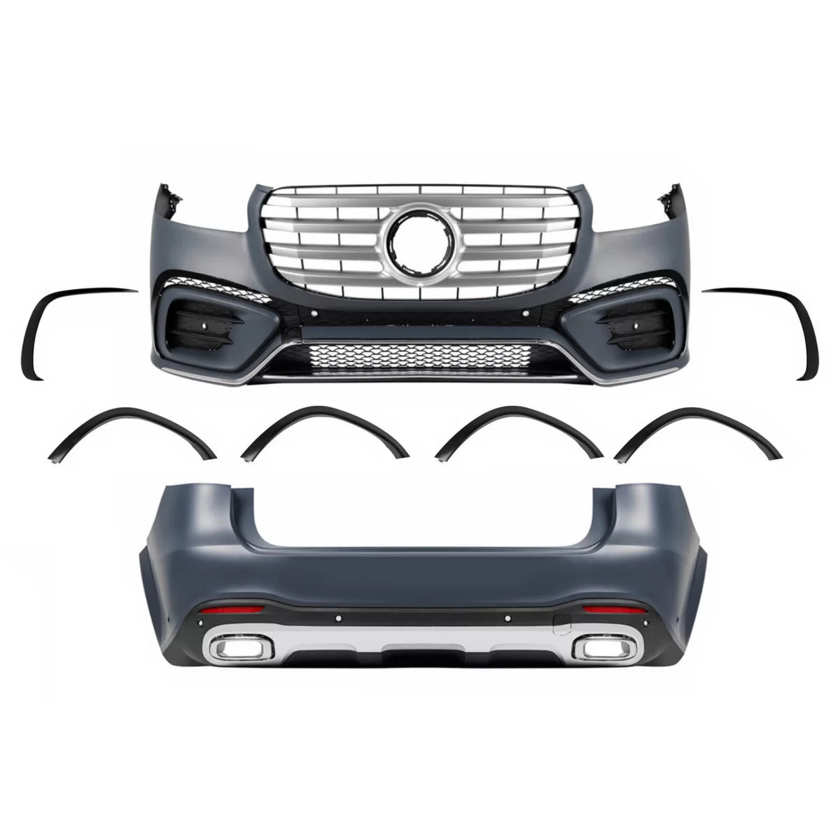 Body Kit Paraurti Sportivi Anteriore Posteriore per Mercedes GLS SUV X167