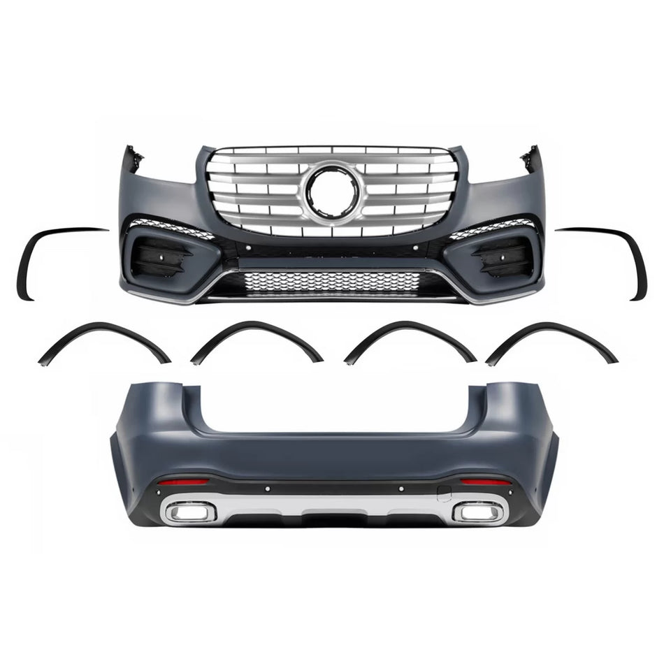 Body Kit Paraurti Sportivi Anteriore Posteriore per Mercedes GLS SUV X167