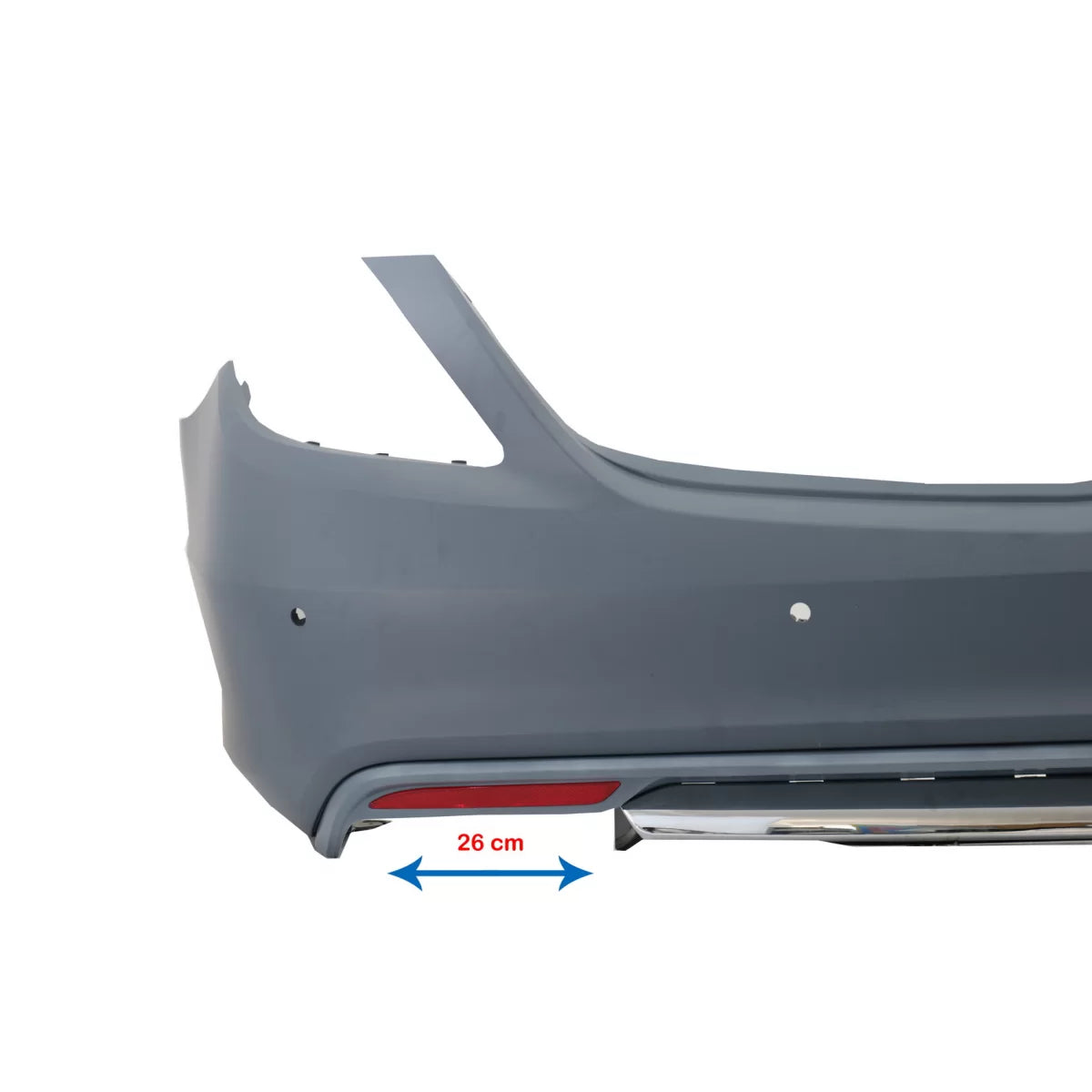 Body Kit Paraurti Anteriore con Terminali Scarico Cromati per Mercedes Classe S