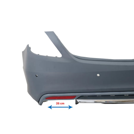 Body Kit Paraurti Anteriore con Terminali Scarico Cromati per Mercedes Classe S