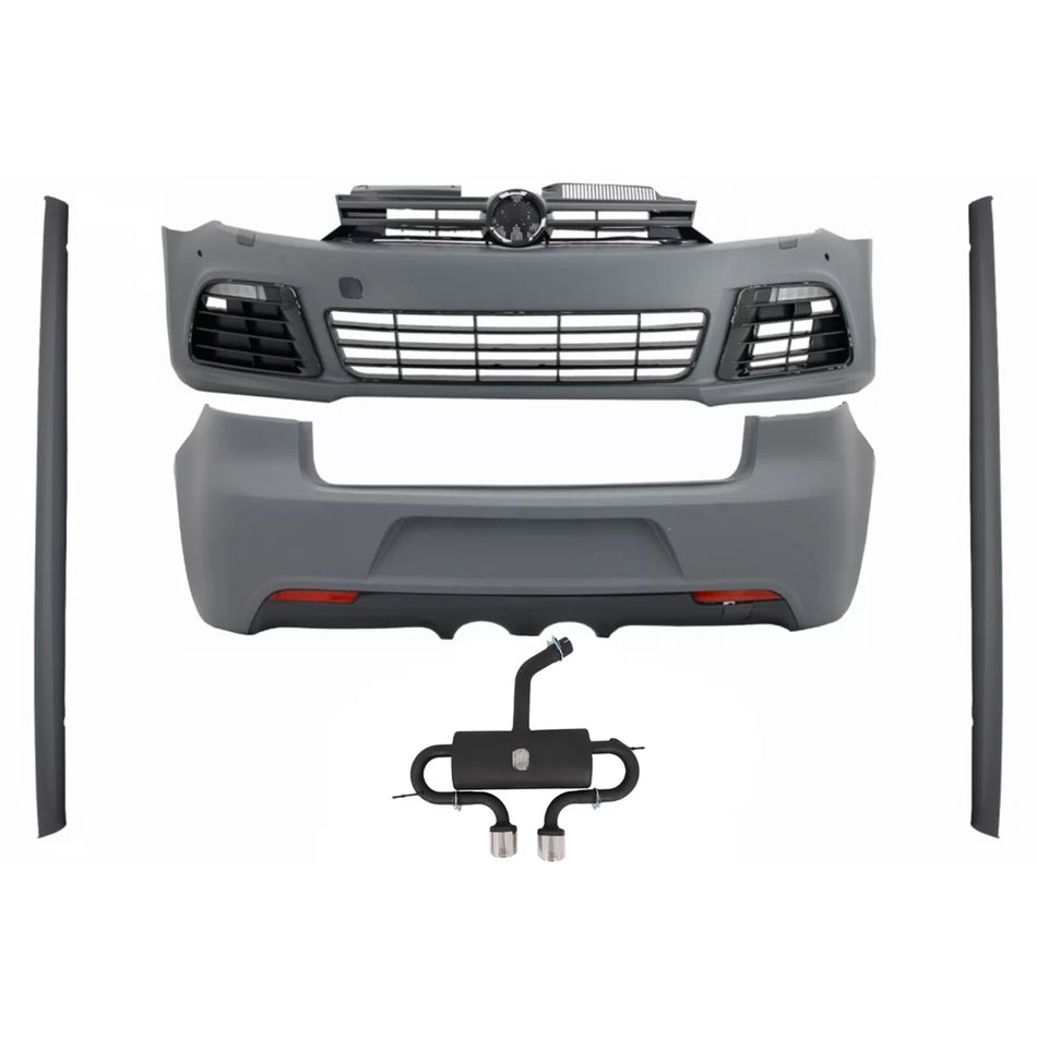 Minigonne Laterali e Scarico Completo Catback per VW Golf Vi 2008-2013 R20