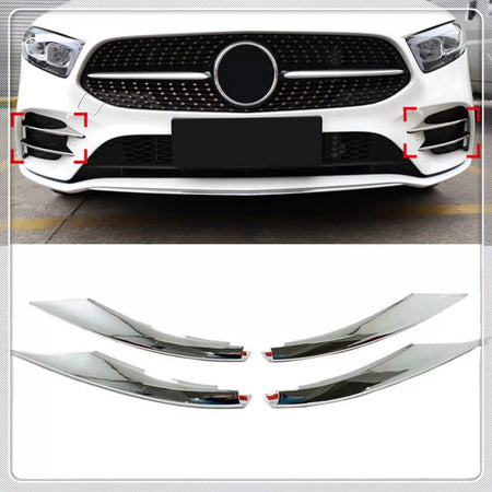 Griglia Paraurti Cromata Anteriore Set 4 Pezzi per Mercedes Classe A W177 18+