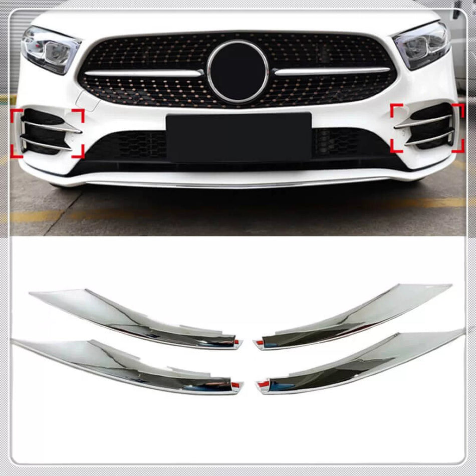 Griglia Paraurti Cromata Anteriore Set 4 Pezzi per Mercedes Classe A W177 18+