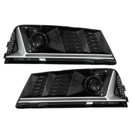 Griglia Inferiore Paraurti Laterale Argento Edition per Audi A4 B9 2016-2018