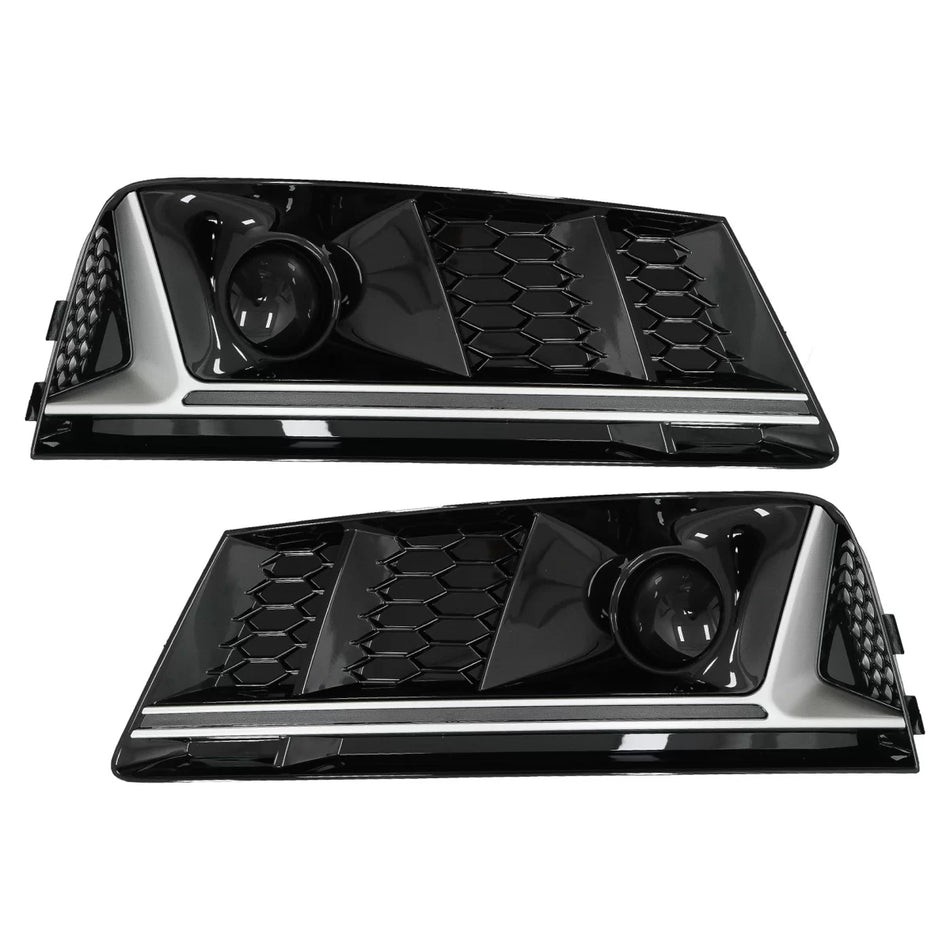 Griglia Inferiore Paraurti Laterale Argento Edition per Audi A4 B9 2016-2018