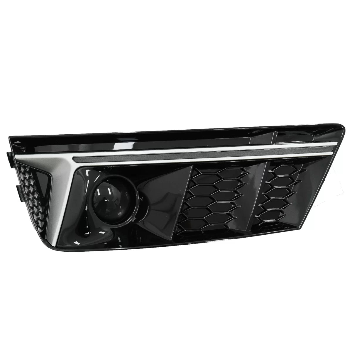 Griglia Inferiore Paraurti Laterale Argento Edition per Audi A4 B9 2016-2018