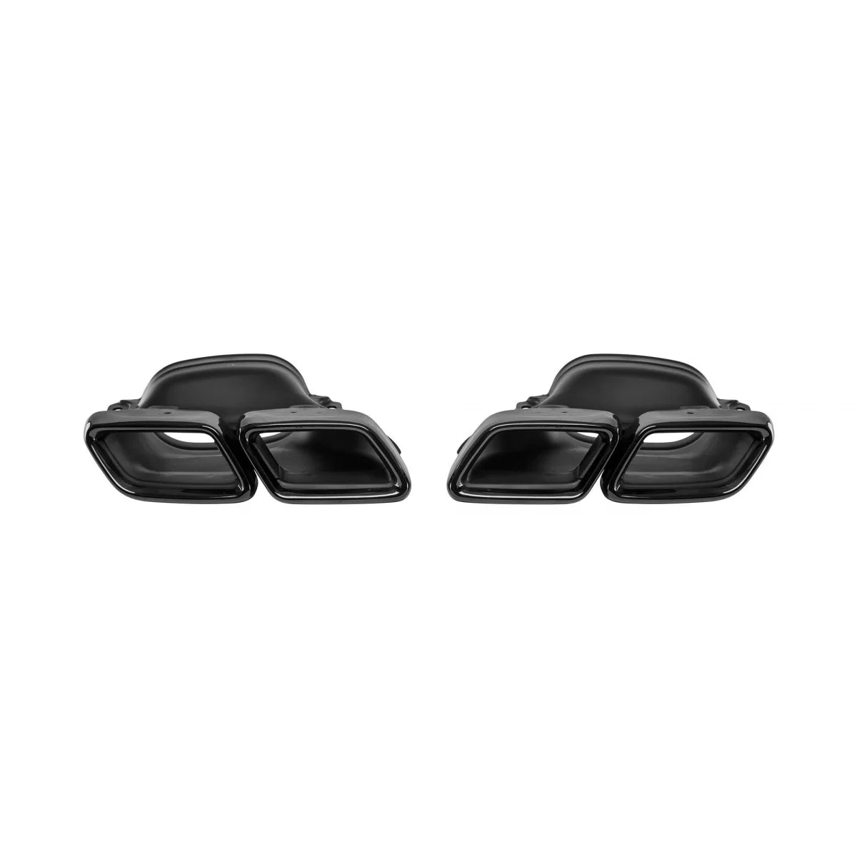 Diffusore Posteriore C63 con Terminali Neri per Mercedes Classe C W205 2013-2019