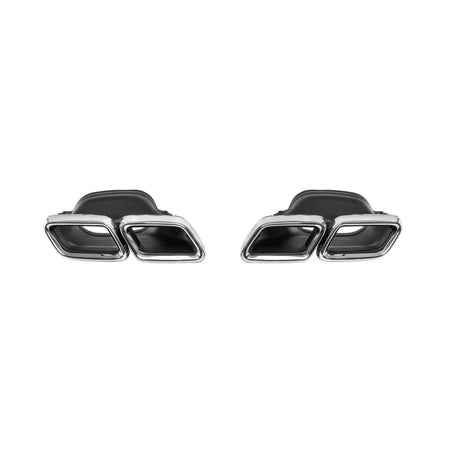 Diffusore Posteriore C63 con Terminali Cromati per Mercedes Classe C W205
