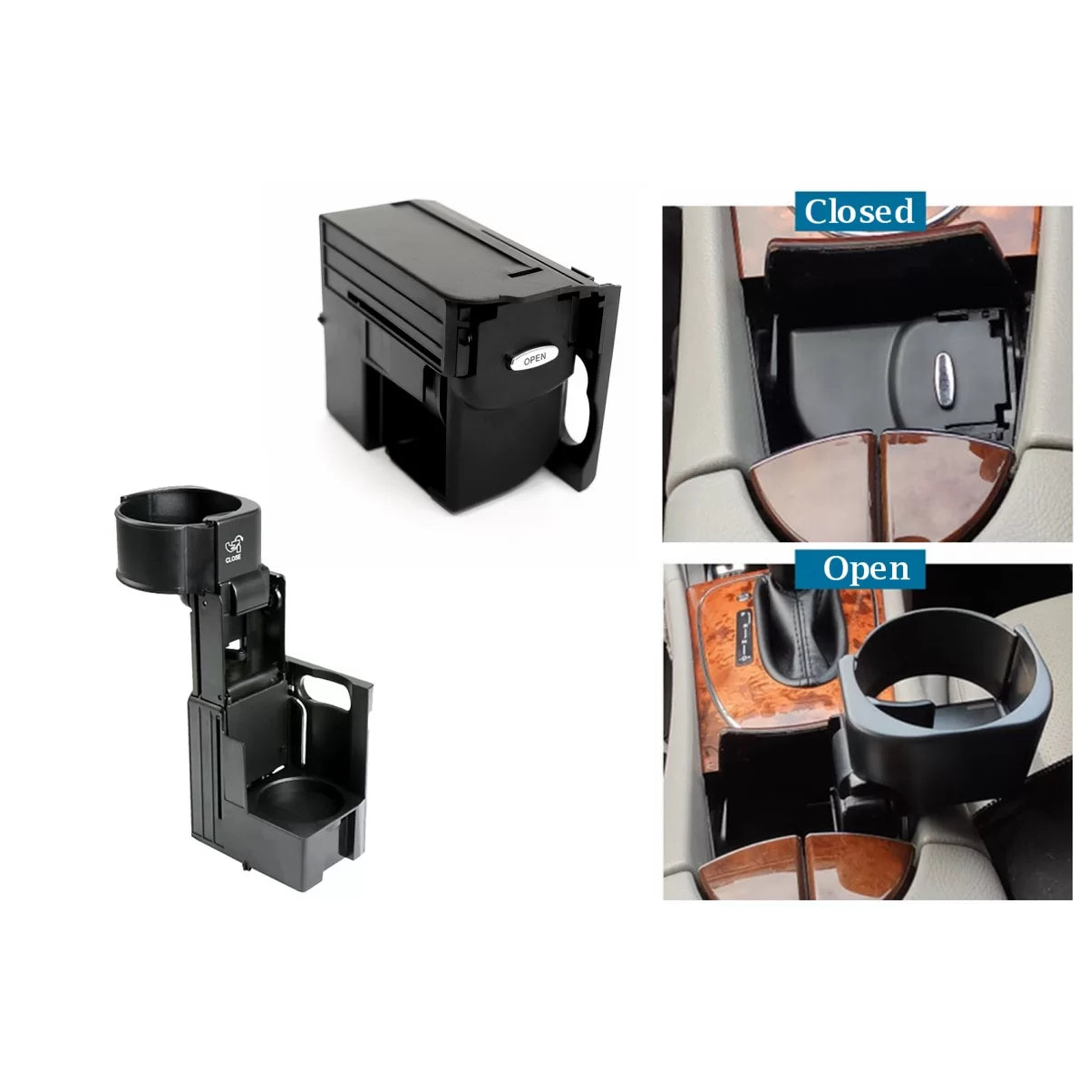 Porta Bicchieri Console Centrale per Mercedes Benz CLS W219 Classe E W211