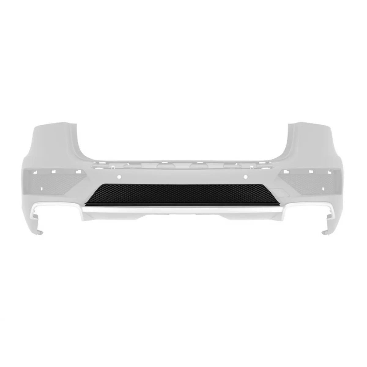 Griglia Centrale Posteriore Paraurti a Design per Mercedes ml W166 2011-2015