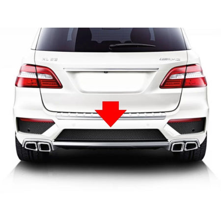 Griglia Centrale Posteriore Paraurti a Design per Mercedes ml W166 2011-2015