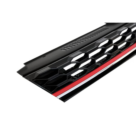 Griglia Centrale Senza Logo GTI Rossa e Cromata per Volkswagen Golf 7.5