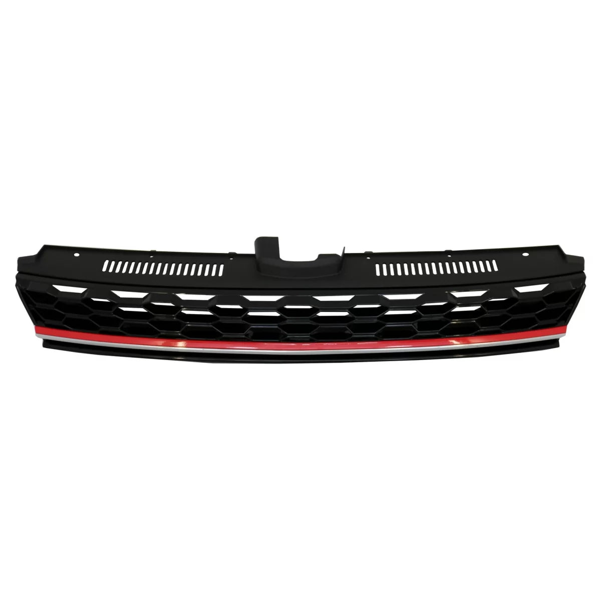 Griglia Centrale Senza Logo GTI Rossa e Cromata per Volkswagen Golf 7.5