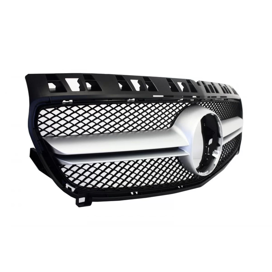 Griglia Centrale Design A45 Argento per Mercedes Classe A W176 2012-2015