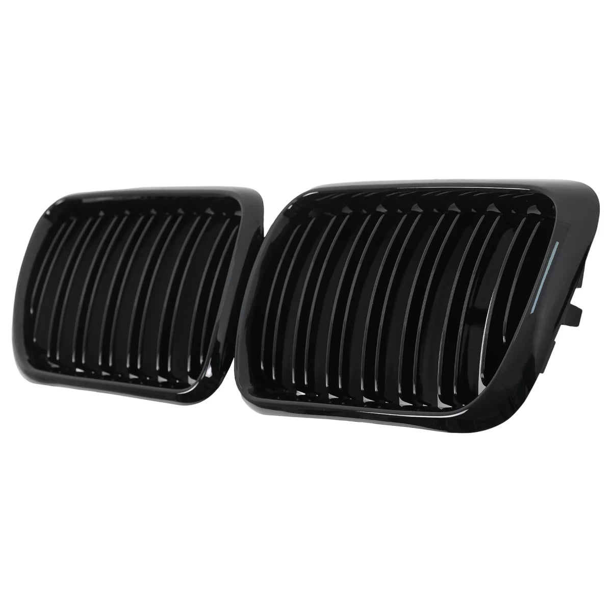 Griglia Centrale Doppia Striscia Nero Lucido per BMW Serie 3 E36 1996-1999