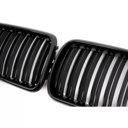 Griglia Centrale Doppia Striscia Nero Lucido per BMW Serie 3 E36 1996-1999