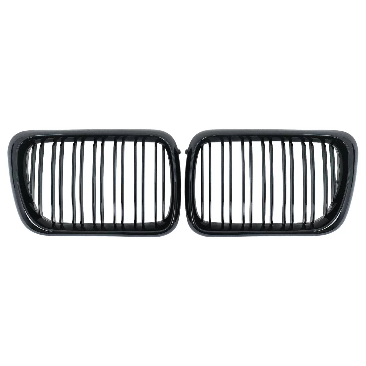 Griglia Centrale Doppia Striscia Nero Lucido per BMW Serie 3 E36 1996-1999