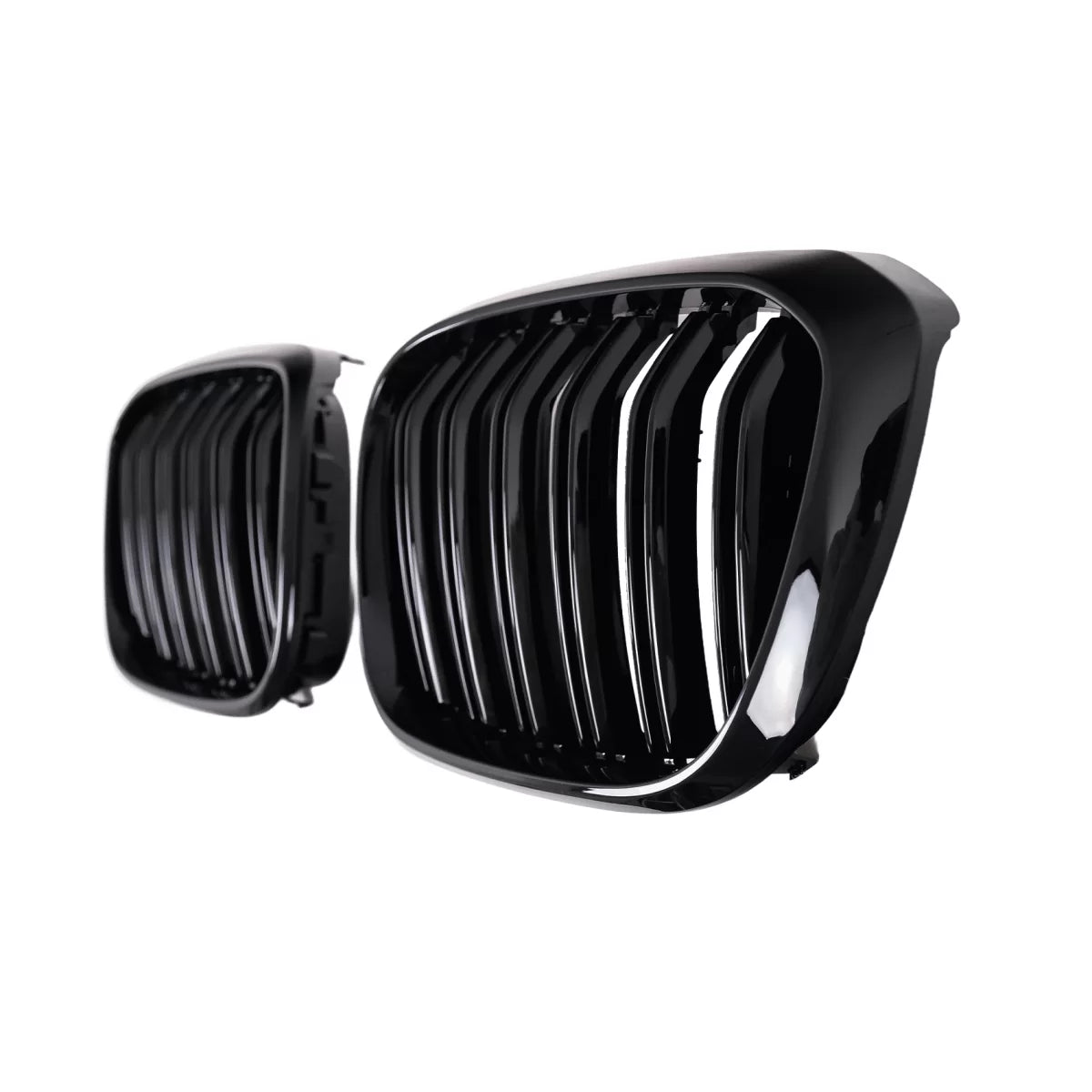 Griglia Centrale Doppia Stripe Nero Lucido per BMW X3 G01 2017-2021 X4 G02