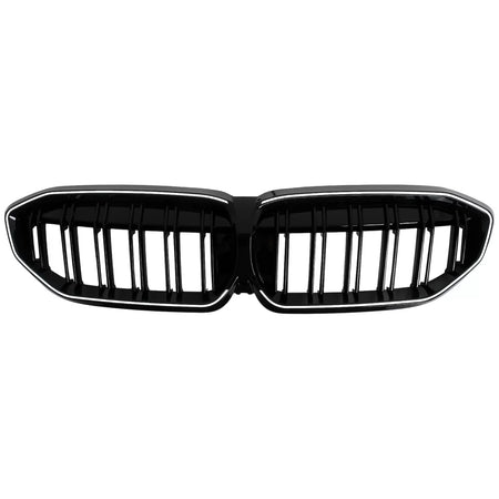 Griglia Centrale Nera Lucida con LED per BMW Serie 3 G20 G21 2019-2022