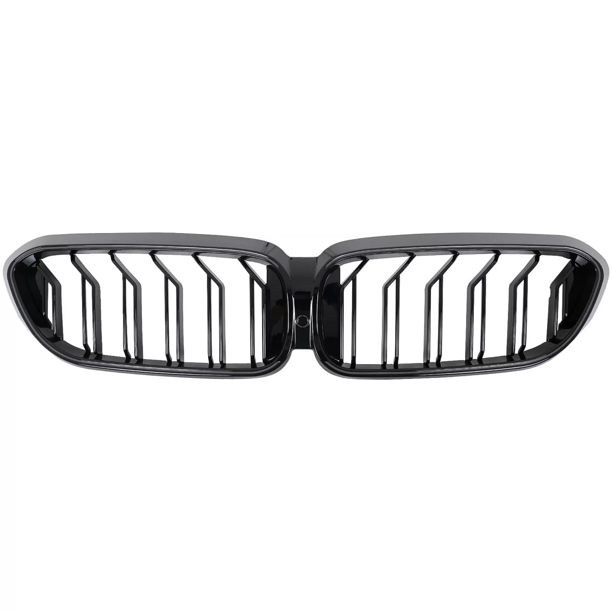 Griglia Centrale Doppia con LED Nero Lucido per BMW Serie 5 G30 G31 2017-2019
