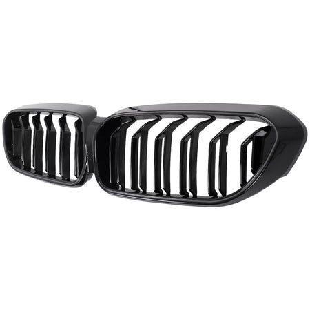 Griglia Centrale Doppia con LED Nero Lucido per BMW Serie 5 G30 G31 2017-2019