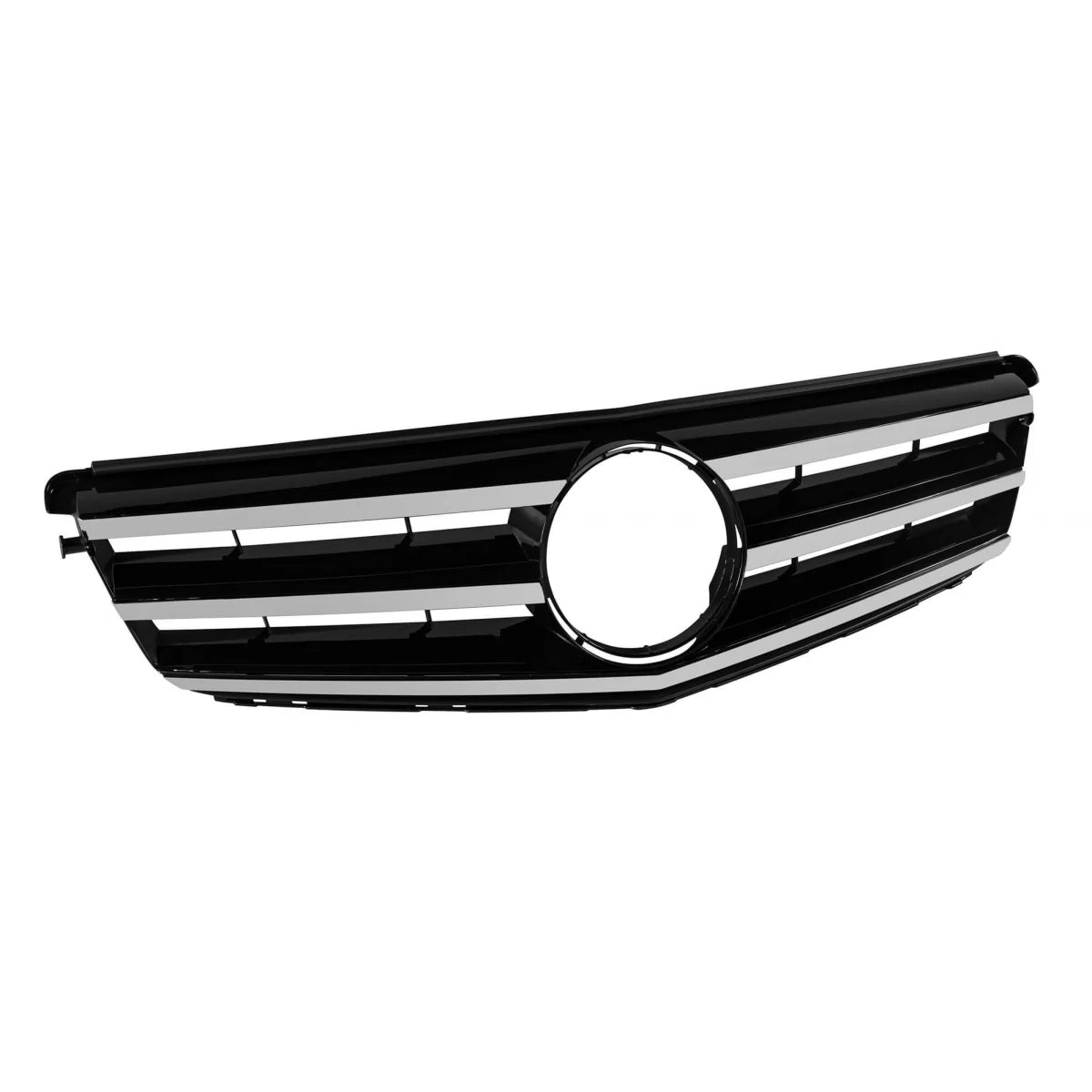 Griglia Anteriore Cromato Nero Avantgarde per Mercedes Classe C W204 2007-2014