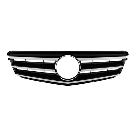 Griglia Anteriore Cromato Nero Avantgarde per Mercedes Classe C W204 2007-2014