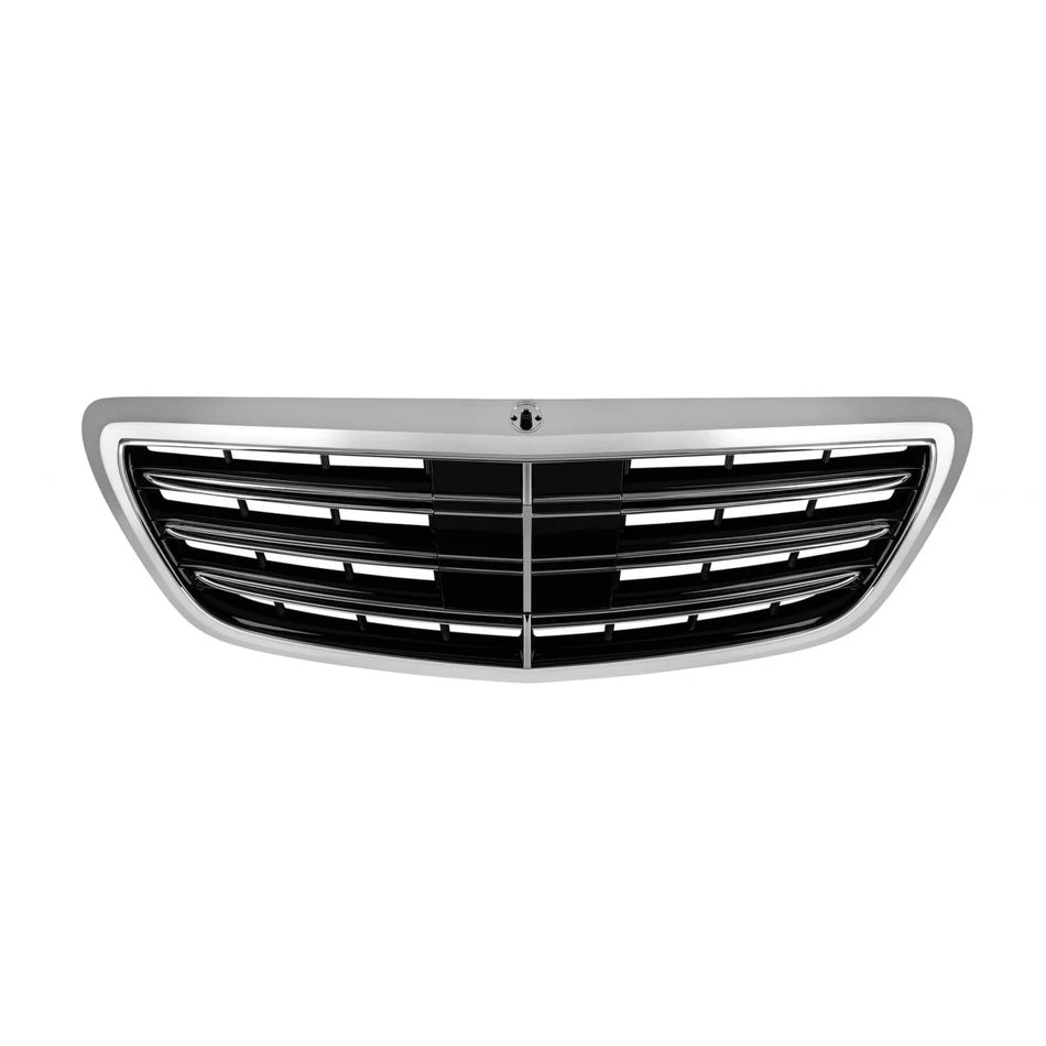 Griglia Anteriore Cromata Nera per Mercedes Classe S W222 2013-2020 Distronic