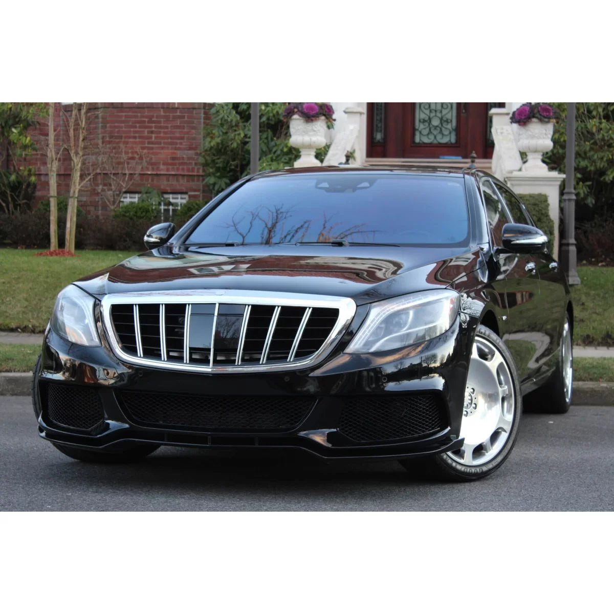 Griglia Anteriore Cromata Nera Brabus per Mercedes Classe S W222 2013-2020