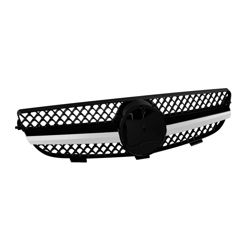Griglia Anteriore Cromata Nera Tipo a Design per Mercedes Clk C209 2003-2009