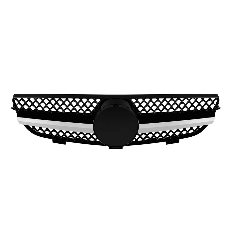 Griglia Anteriore Cromata Nera Tipo a Design per Mercedes Clk C209 2003-2009