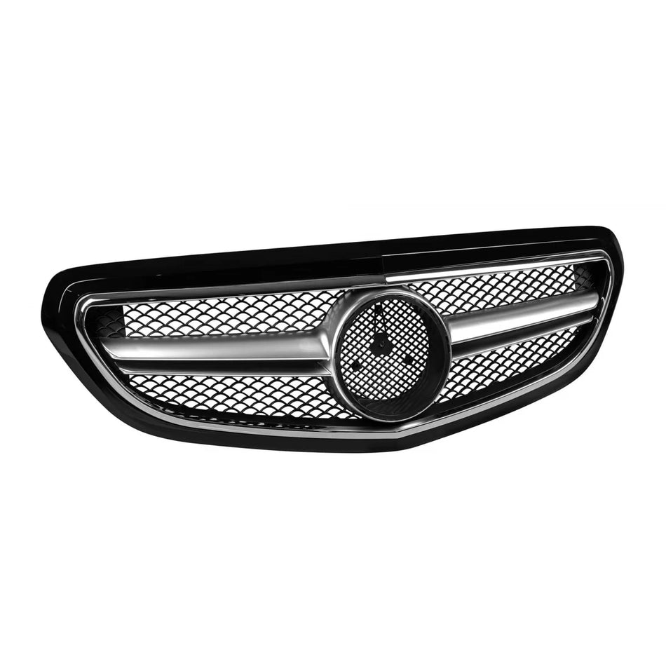 Griglia Anteriore Cromata Nera Tipo a Design per Mercedes W212 2014-2016