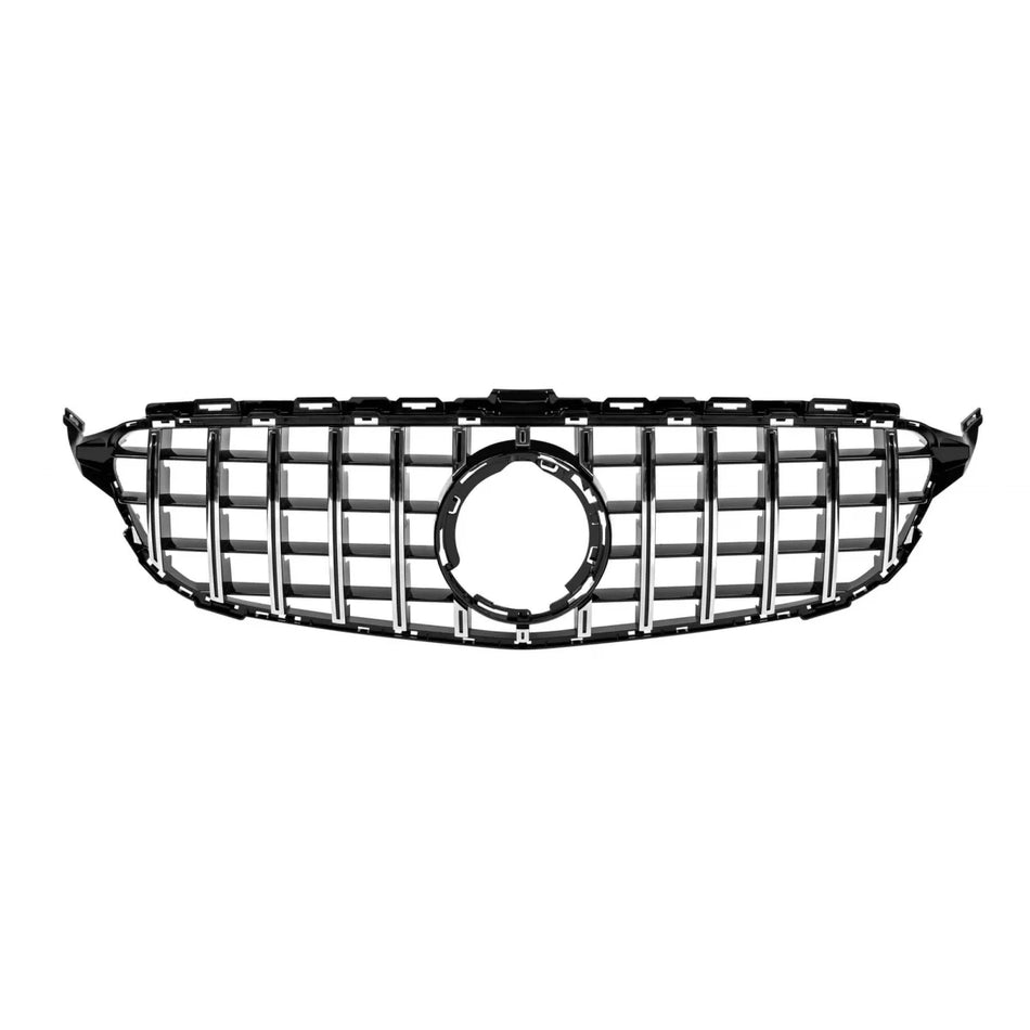 Griglia Anteriore GT Stile Cromata Nera per Mercedes Classe C W205 dal 2019