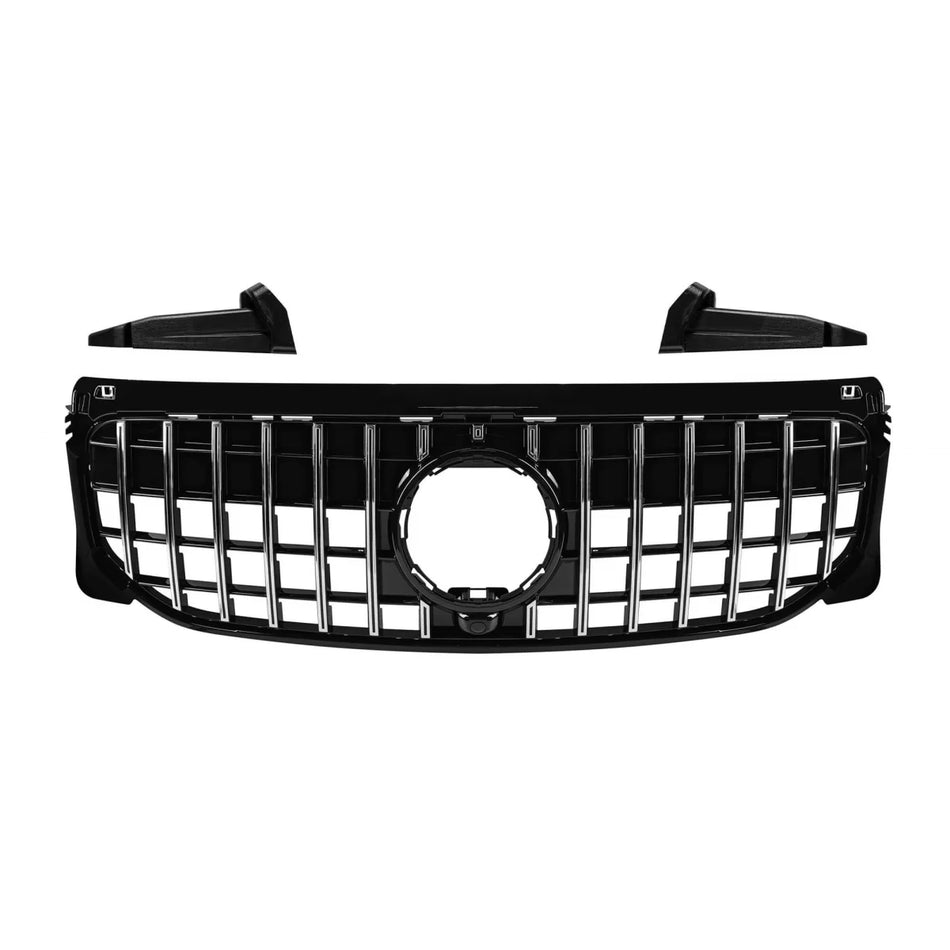 Griglia Cromata Nera GT per Mercedes GLB X257 2020-2023 Paraurti Standard