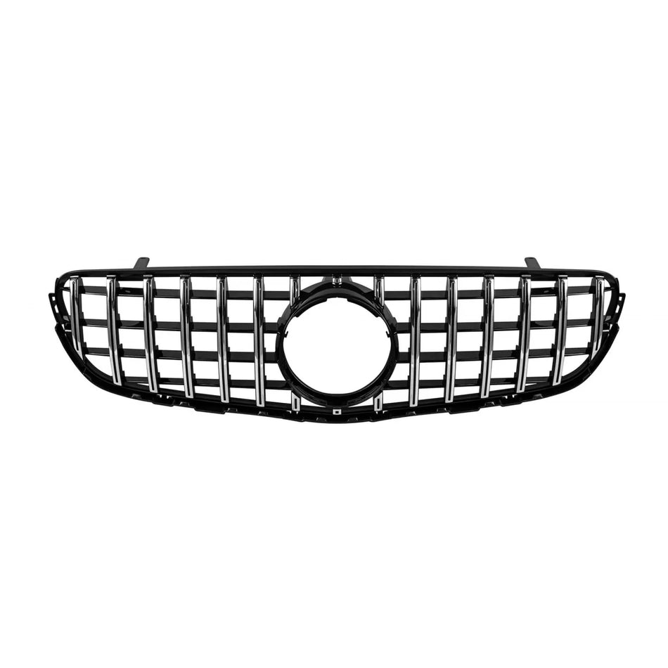 Griglia GT Cromato Nera Anteriore Mercedes GLC SUV X253 2015-2019 Senza Foro