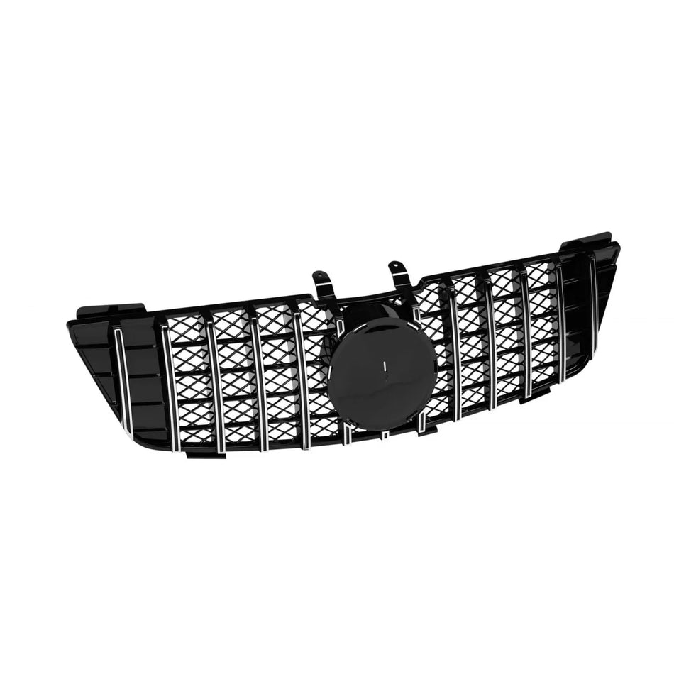 Griglia Anteriore Cromata Nera GT Style per Mercedes ml W164 2006-2008
