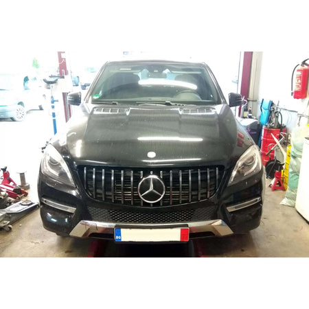 Griglia Anteriore Cromata Nera GT Style per Mercedes ml W166 2011-2015