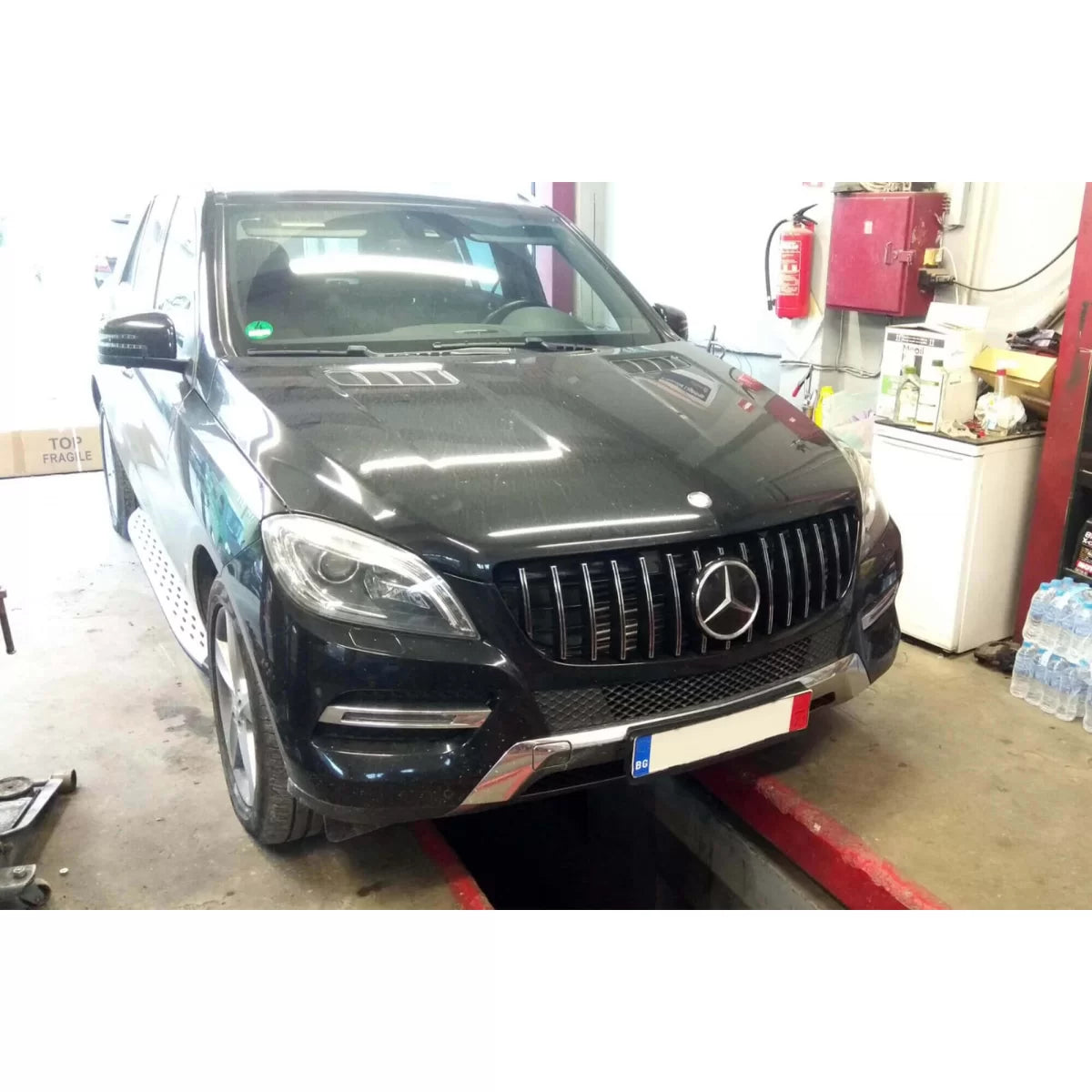 Griglia Anteriore Cromata Nera GT Style per Mercedes ml W166 2011-2015